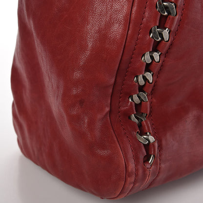 Chanel Calfskin Large East West Modern Chain Tote Red 10 of 15