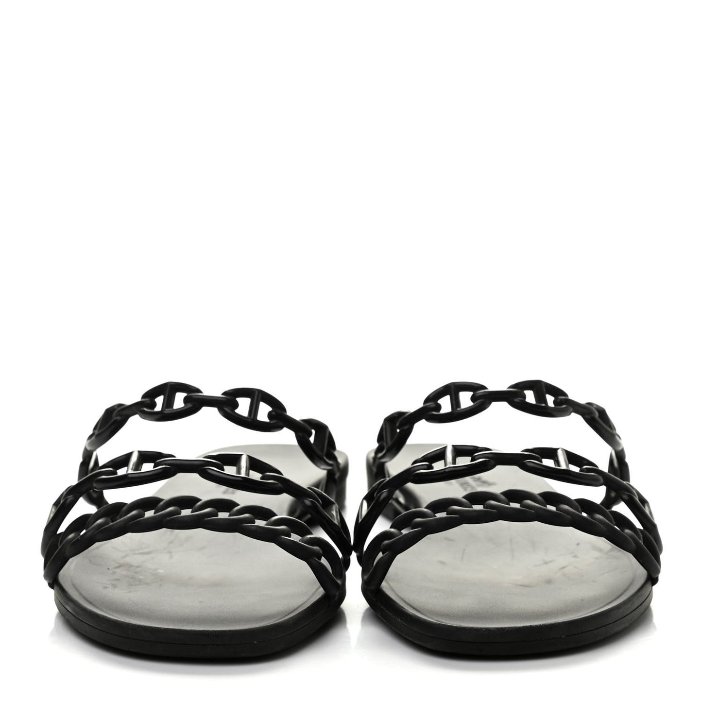 Rubber Chaine d'Ancre Rivage Sandals 38 Black