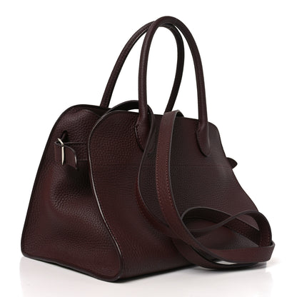 The Row Grained Calfskin Soft Margaux 10 Bag Dark Mocha 3 of 9