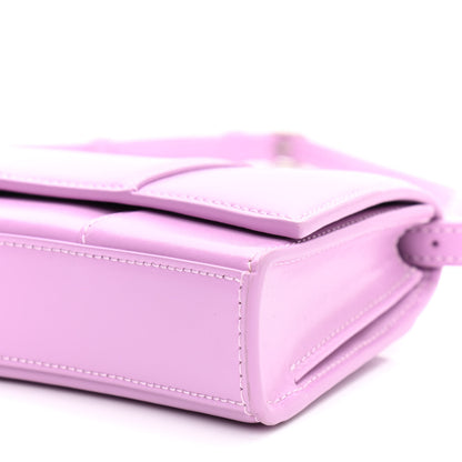 Balenciaga Shiny Box Calfskin Tonal B Hourglass Stretch Sling Shoulder Bag Lilac 11 of 11