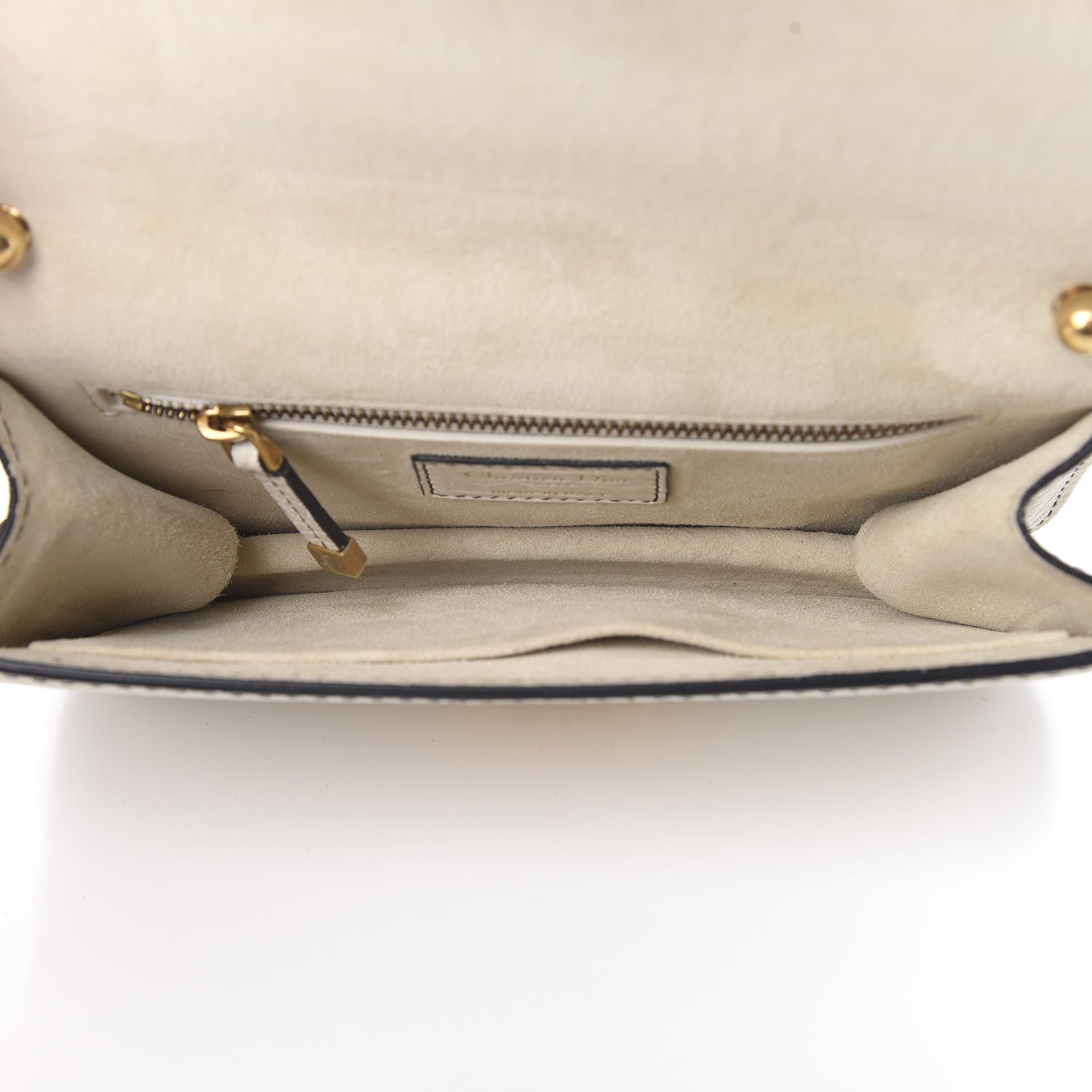 Christian Dior Canyon Grained Lambskin Small Dioraddict Flap Bag Ivory 5 of 12