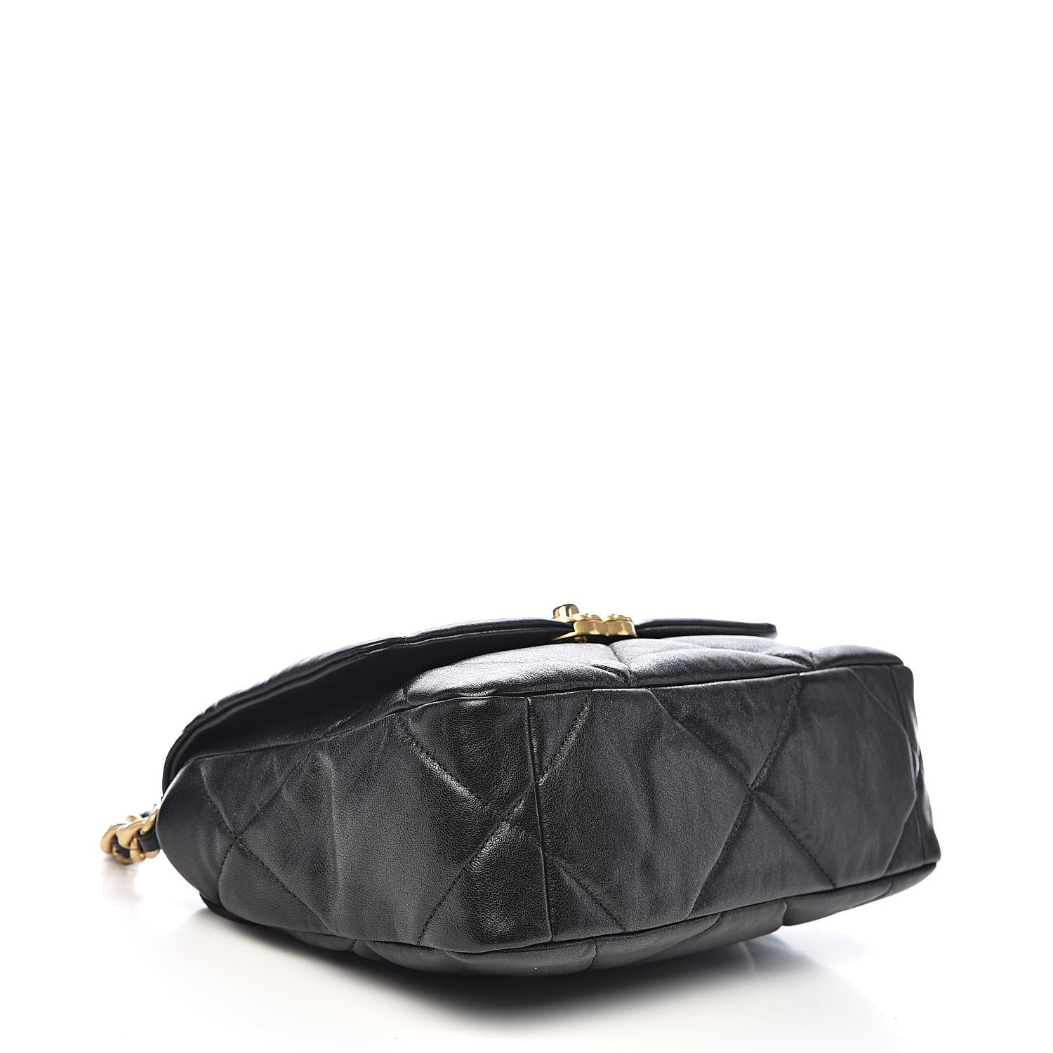 Chanel Goatskin Quilted Medium 19 Flap Black 4 of 12