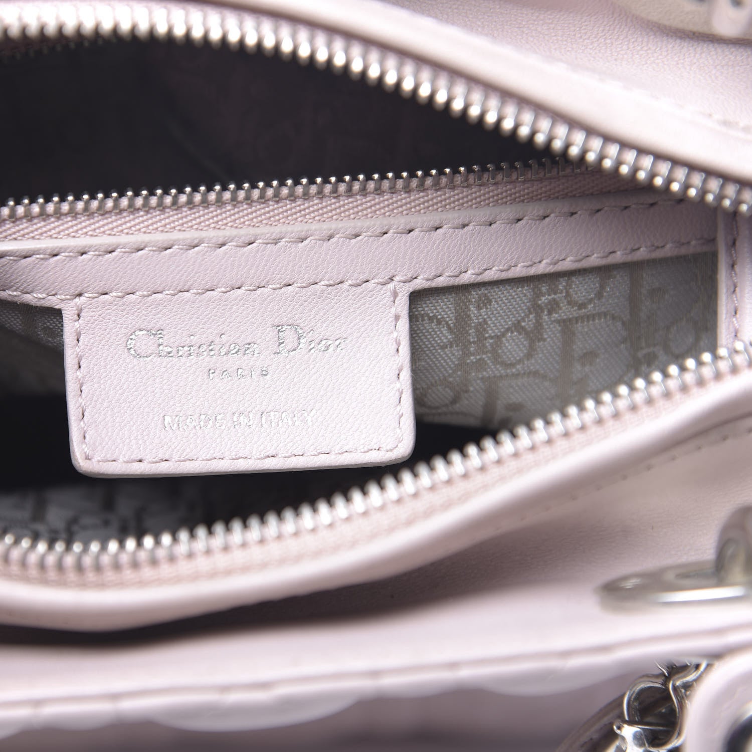 Christian Dior Lambskin Cannage Medium Lady Dior Light Pink 7 of 11