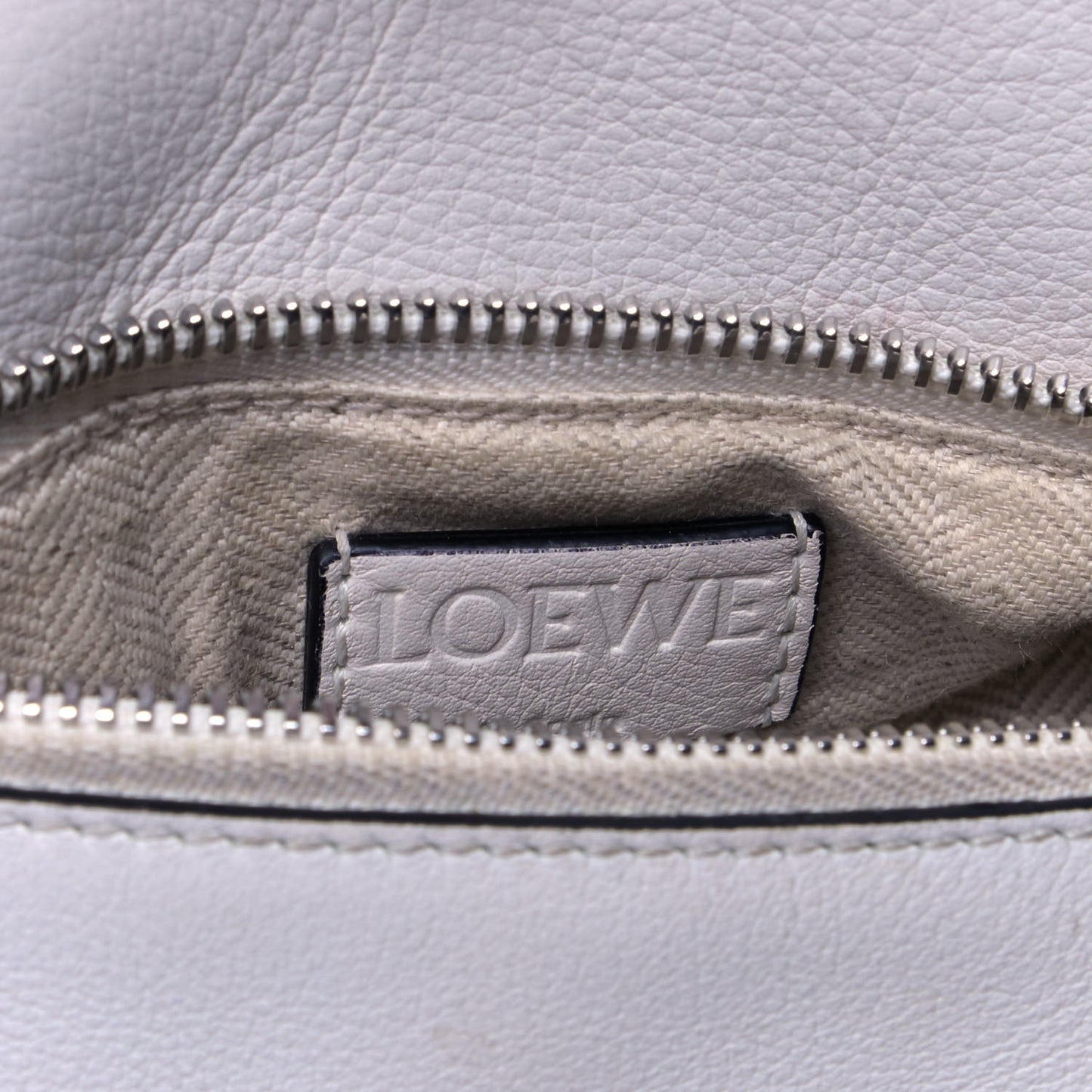 Calfskin Small Puzzle Bag White