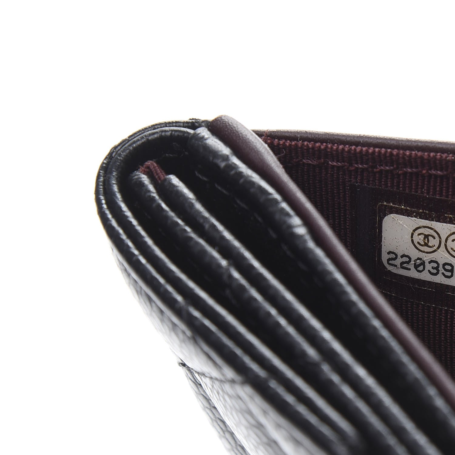 Chanel Caviar Quilted Compact French Flap Wallet Black 9 of 10