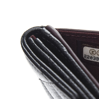 Chanel Caviar Quilted Compact French Flap Wallet Black 9 of 10