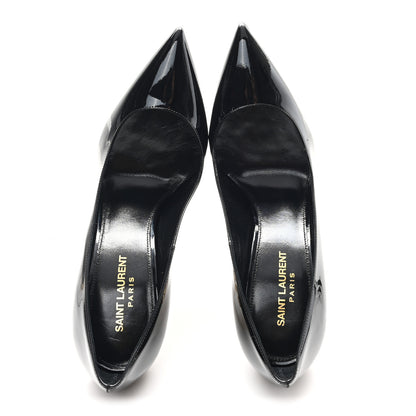 Saint Laurent Patent Opyum 110 Pumps  39.5 Black Gold 2 of 10
