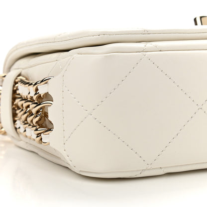 Chanel Lambskin Quilted Mini Flap Bag White 8 of 10