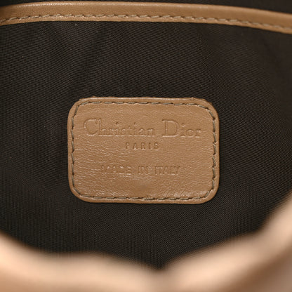 Christian Dior Coated Canvas Cannage Panarea Pouch Beige 6 of 7