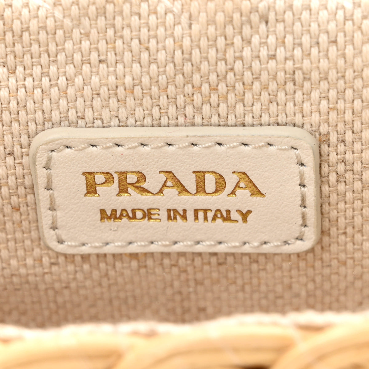 Prada Midollino City Calfskin Mini Bag Naturale White 6 of 13