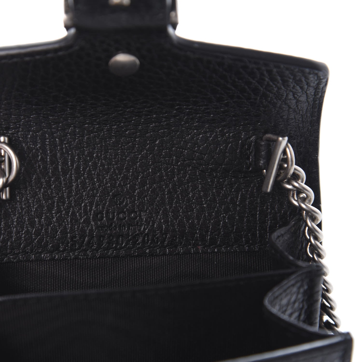 Gucci Calfskin Dionysus Coin Purse Black 8 of 10