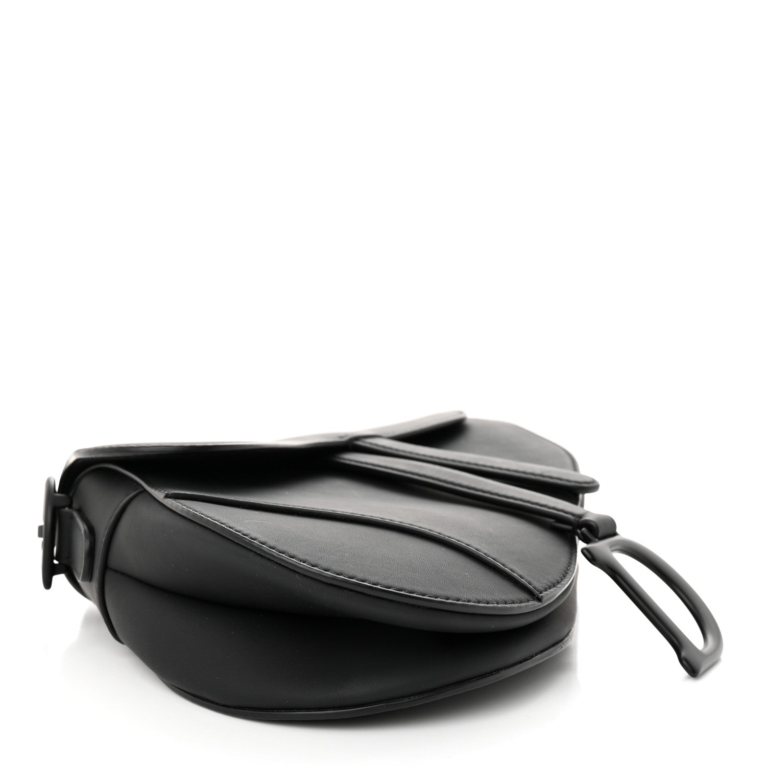 Christian Dior Ultra Matte Calfskin Saddle Bag Black 4 of 12