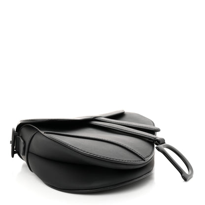 Christian Dior Ultra Matte Calfskin Saddle Bag Black 4 of 12