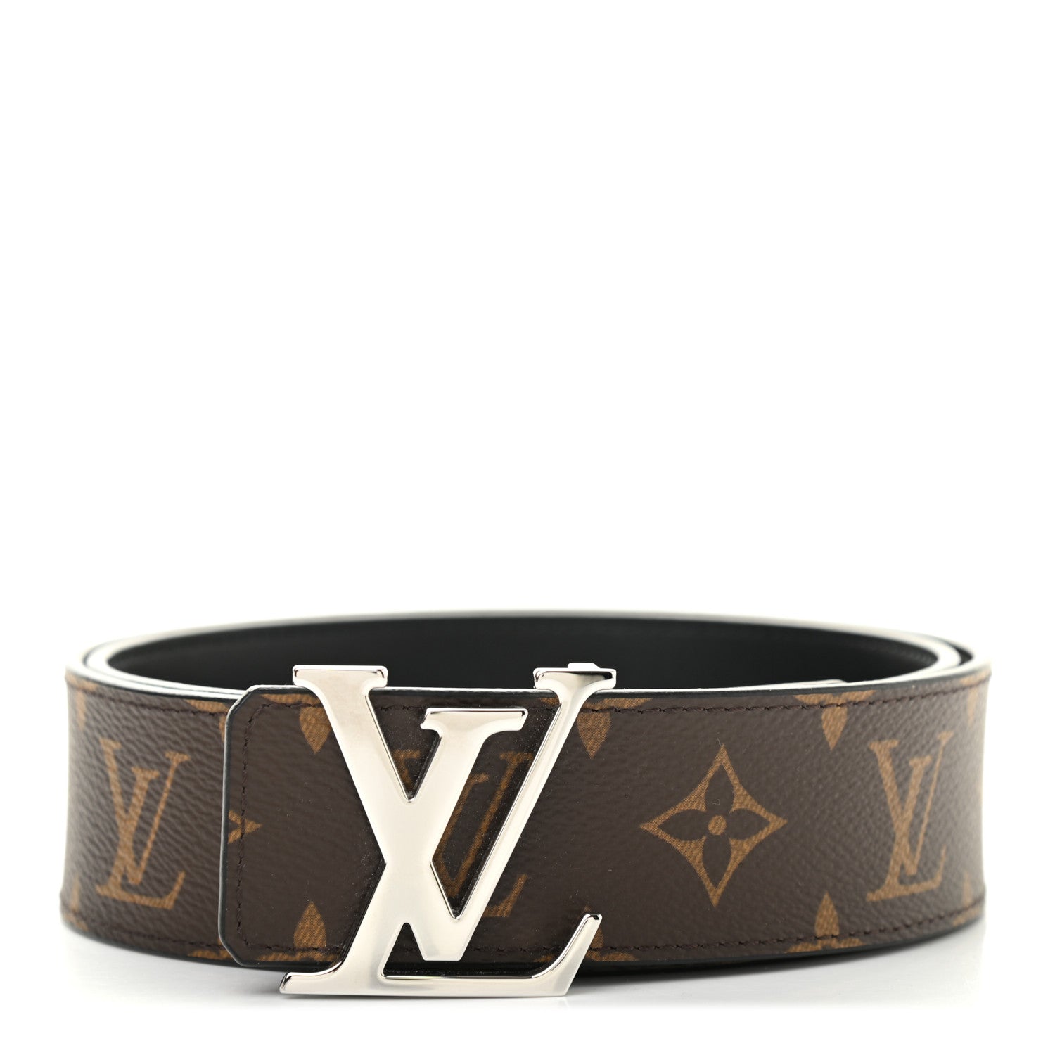 Louis Vuitton Monogram 40mm LV Initiales Reversible Belt 80 32 Black 1 of 6