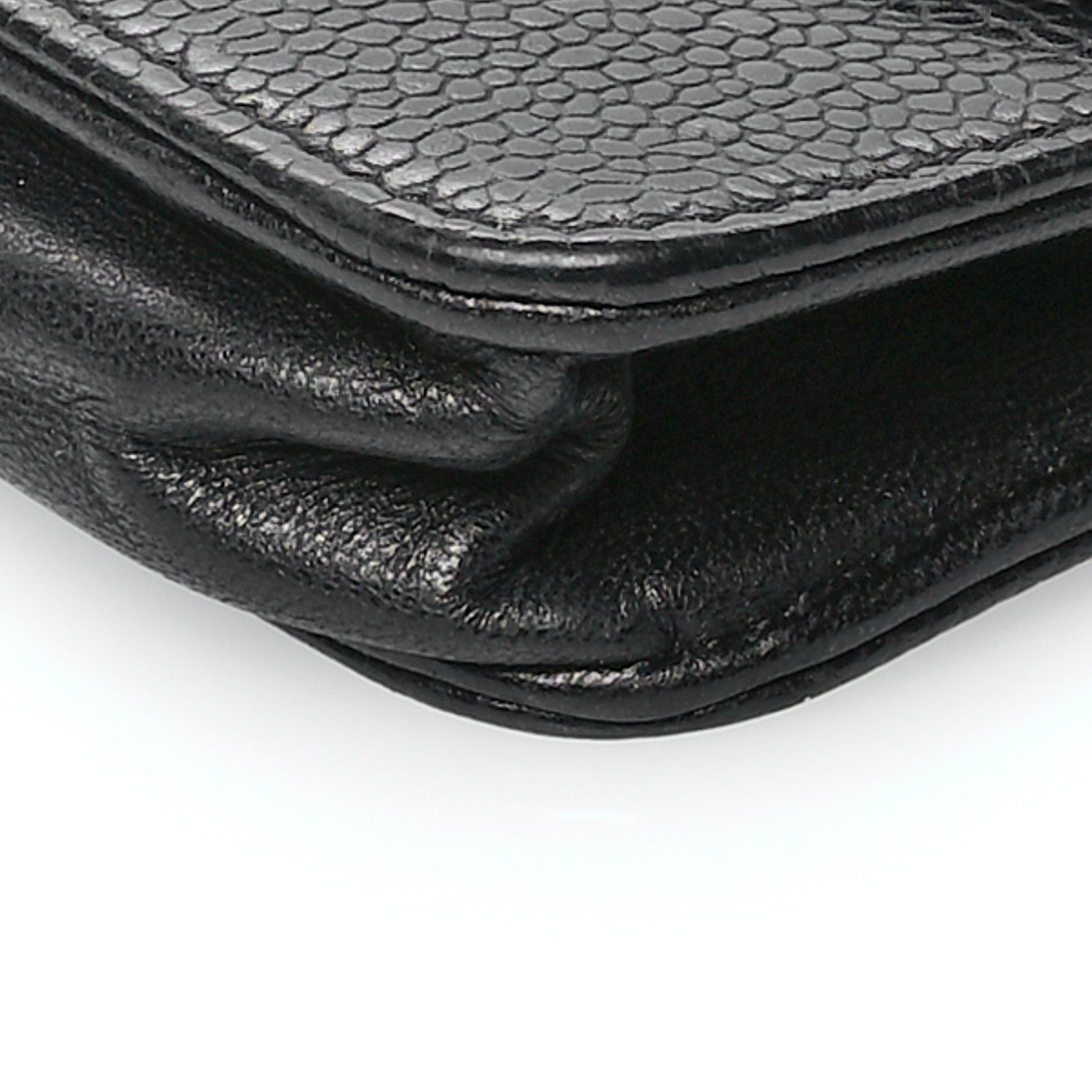 Chanel Caviar Timeless CC Wallet on Chain WOC Black 11 of 14