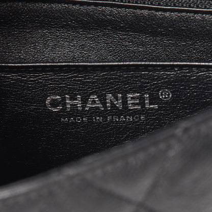 Chanel Crumpled Calfskin Quilted Mini Rectangular Flap So Black 6 of 7