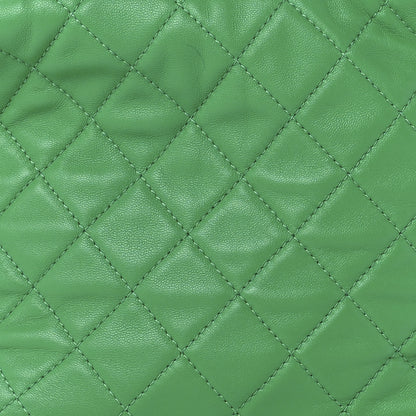 Chanel Lambskin Quilted Large Perfect Meeting Hobo Green 8 of 11