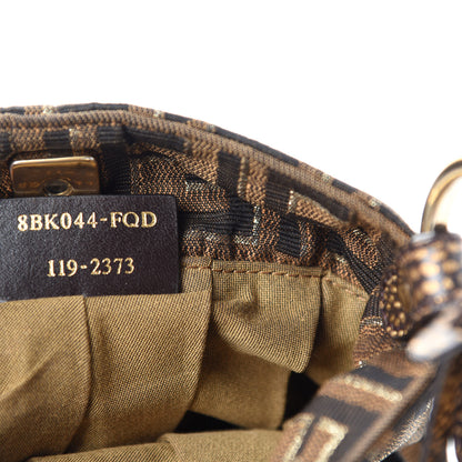 Fendi Zucca Vitello Mini Chef Hobo Tobacco Oro Moro 9 of 11