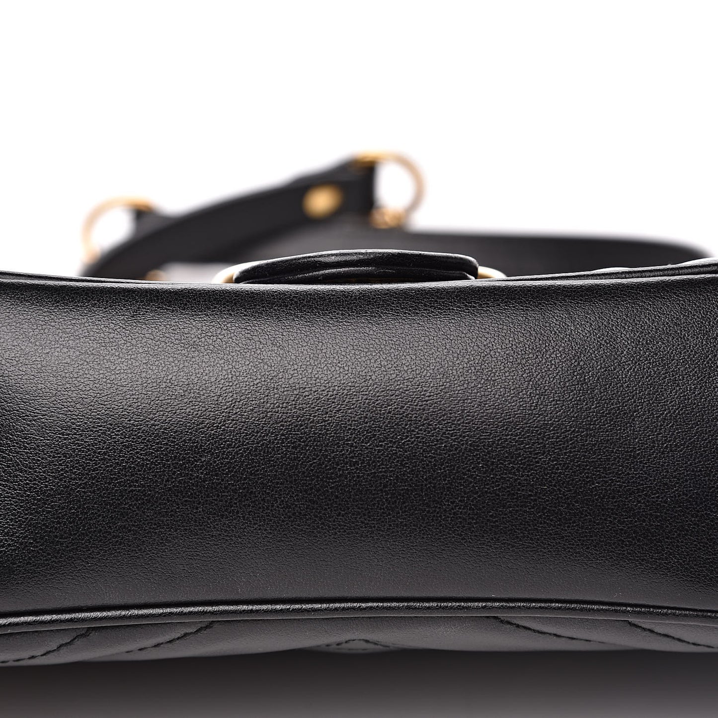 Calfskin Matelasse Mini GG Marmont Shoulder Bag Black