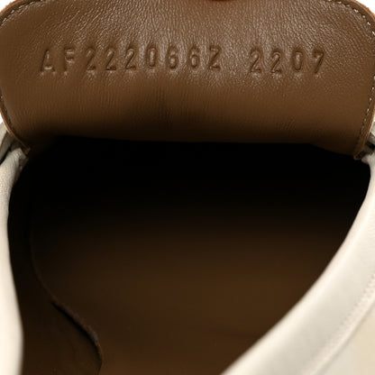 Hermes Calfskin Womens Paris Loafers 38.5 White 6 of 10