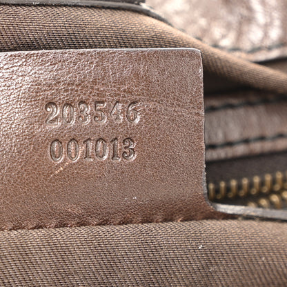 Gucci Monogram Medium Jockey Tote Dark Brown 7 of 14