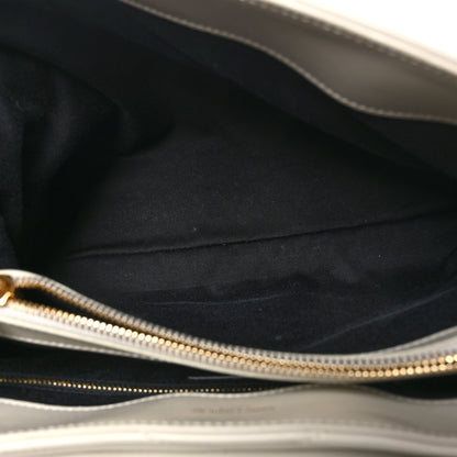Saint Laurent Calfskin Y Quilted Monogram Medium Loulou Chain Satchel Crema Soft 5 of 11