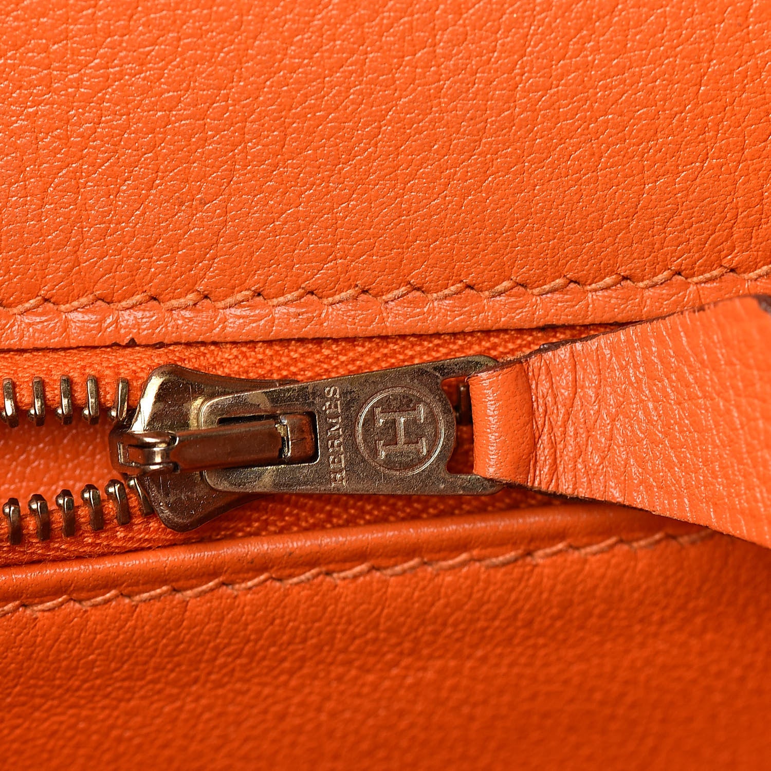 Hermes Swift Kelly Retourne 32 Orange 10 of 38
