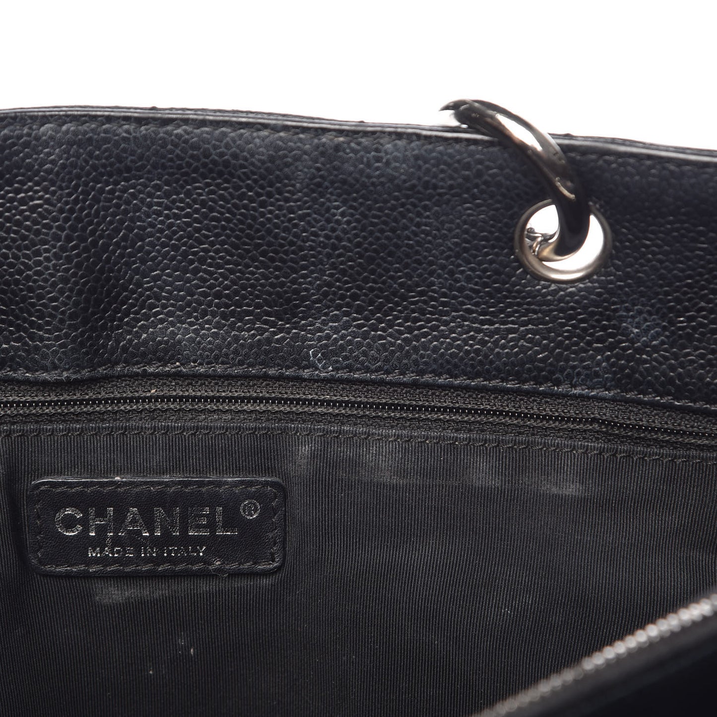 Caviar Quilted Grand Shopping Tote GST Black