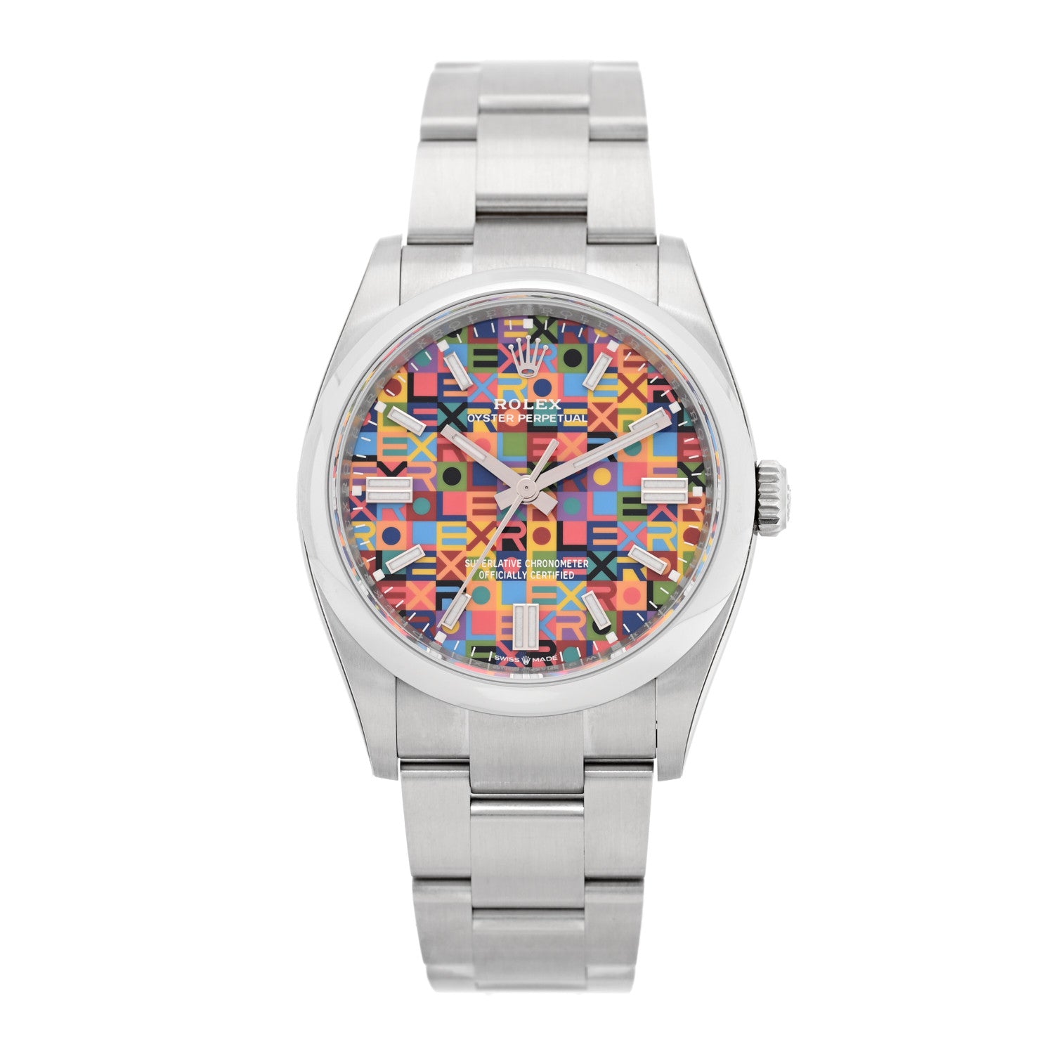 Rolex Stainless Steel 36mm Oyster Perpetual Watch Jubilee Motif Dial 126000 1 of 5