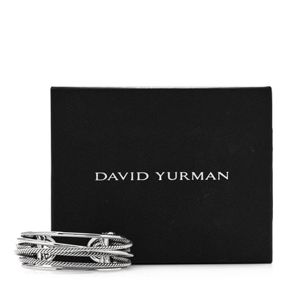 David Yurman Sterling Silver Narrow Crossover Cuff Bracelet 5 of 5