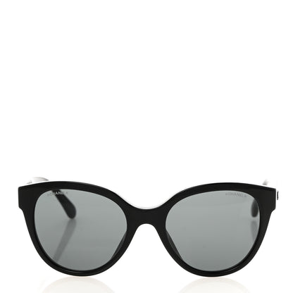 Chanel Acetate CC Butterfly Sunglasses 5414-A Black 2 of 9