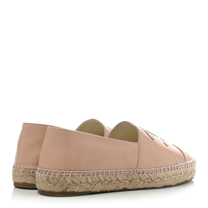Chanel Lambskin CC Espadrilles 39 Nude 4 of 8