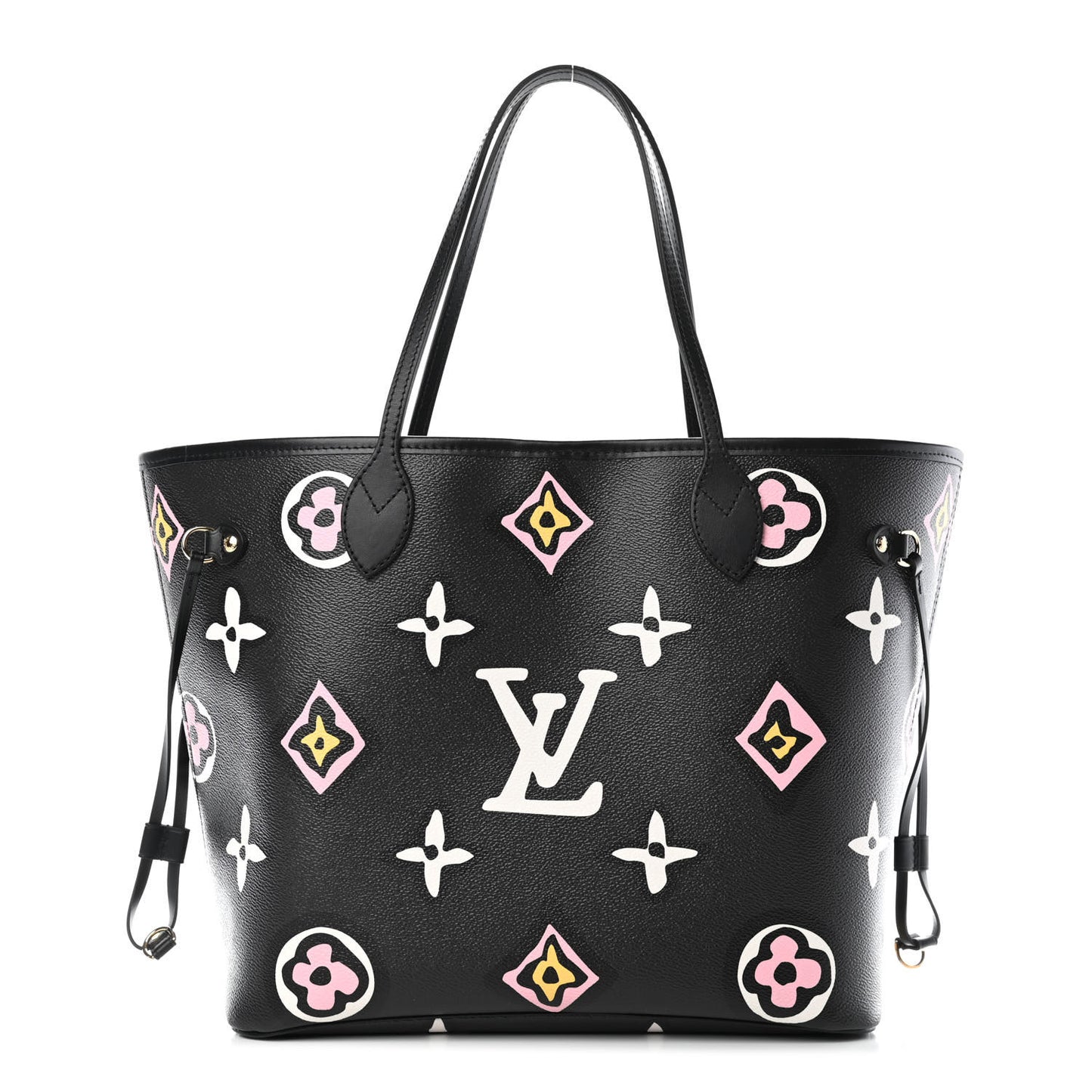 Monogram Giant Wild At Heart Neverfull MM Black