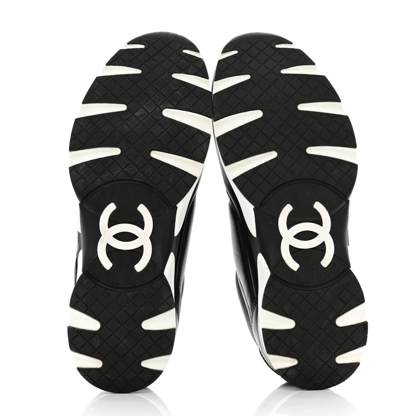 Calfskin CC Sneakers 40 Black