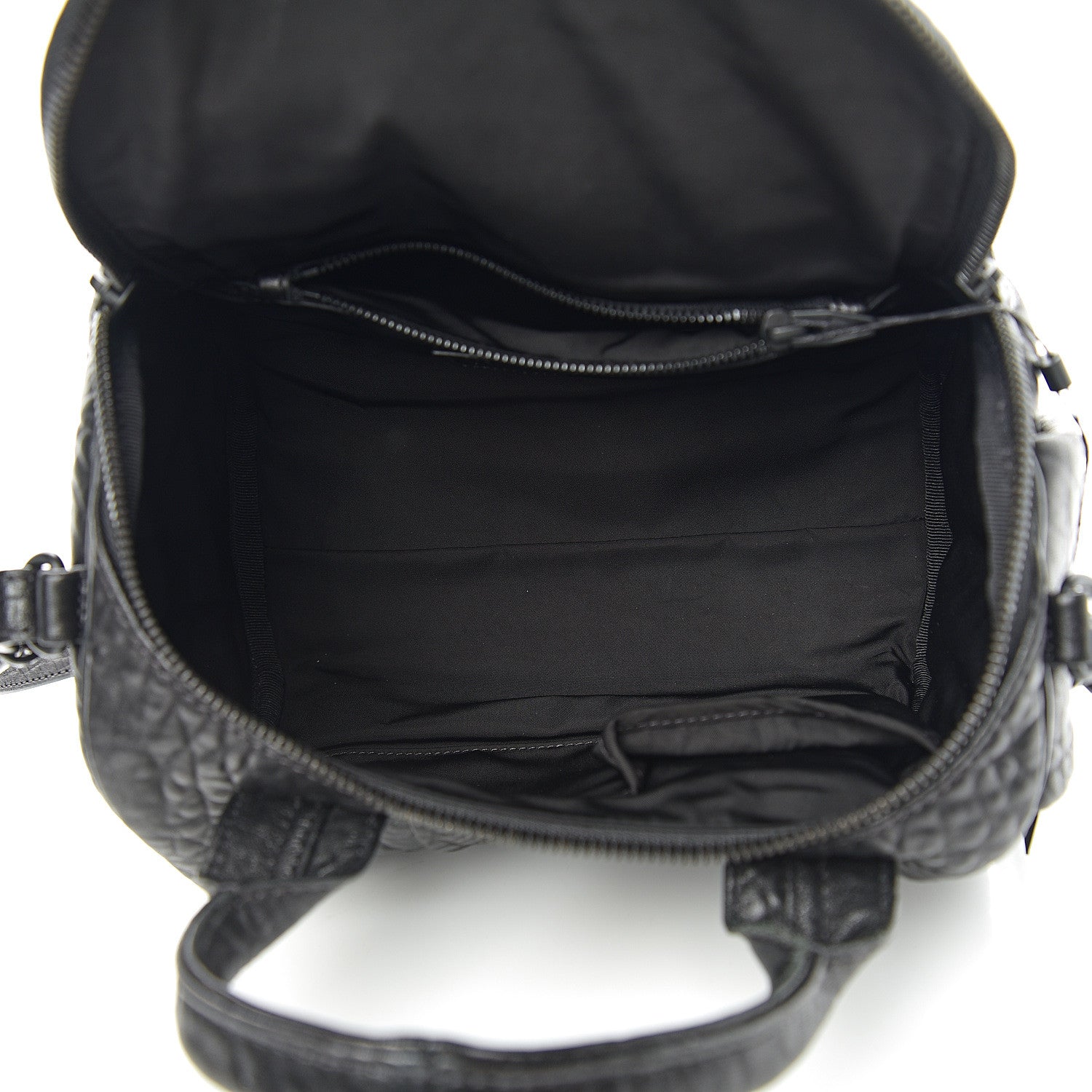 Alexander Wang Pebbled Lambskin Rockie Black Matte Black Hardware 4 of 8