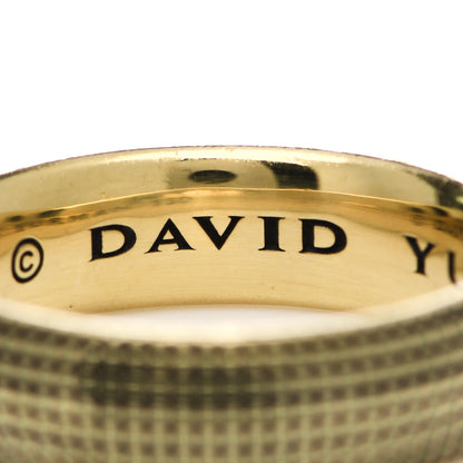 David Yurman 18K Yellow Gold 6mm Mens Sky Band Ring 60 9 4 of 6