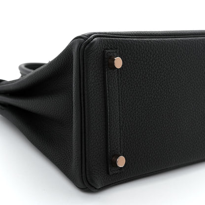 Hermes Togo Birkin 25 Black 9 of 13