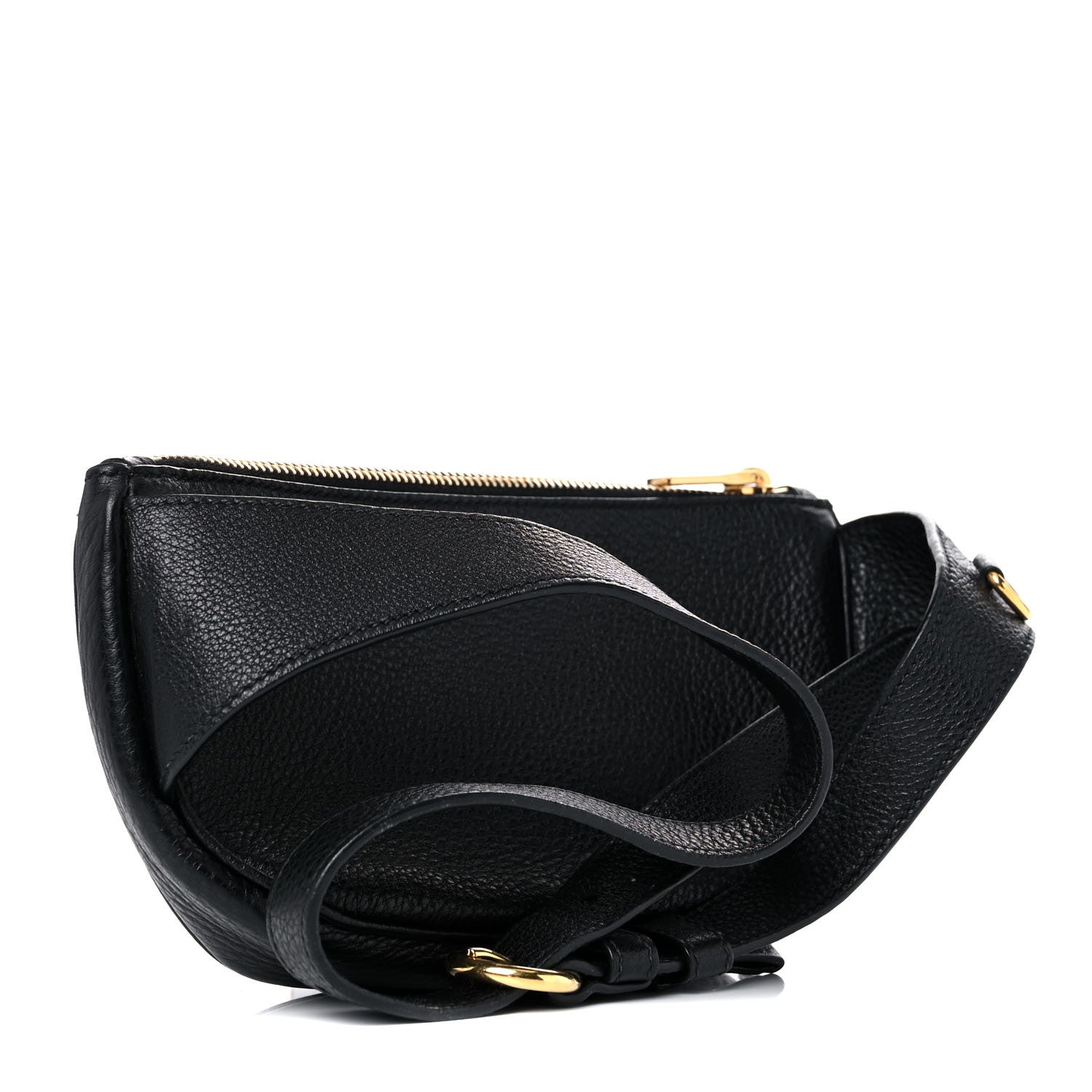 Prada Vitello Daino Small Belt Bag Black 3 of 12
