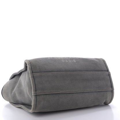 Chanel Canvas Small Deauville Tote Grey 4 of 11