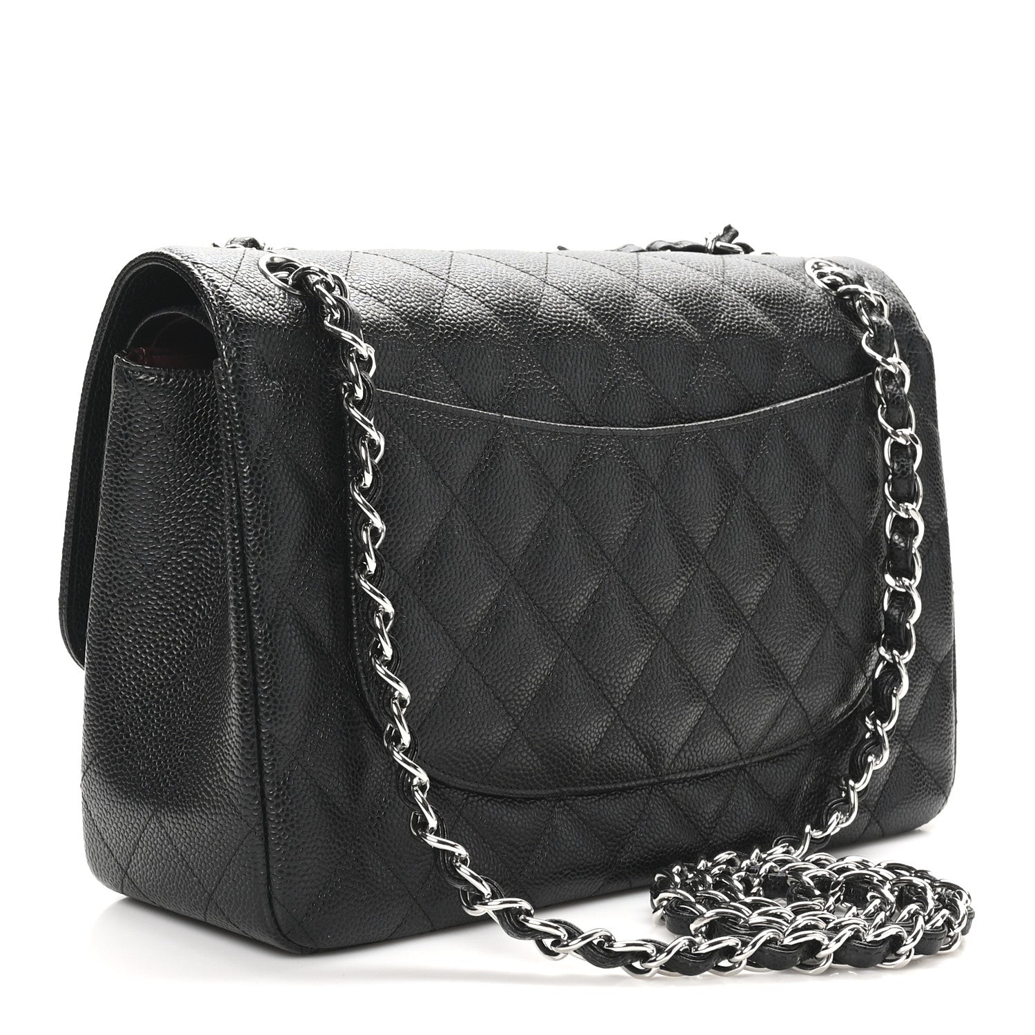 Chanel Caviar Quilted Jumbo Double Flap Black 3 of 11