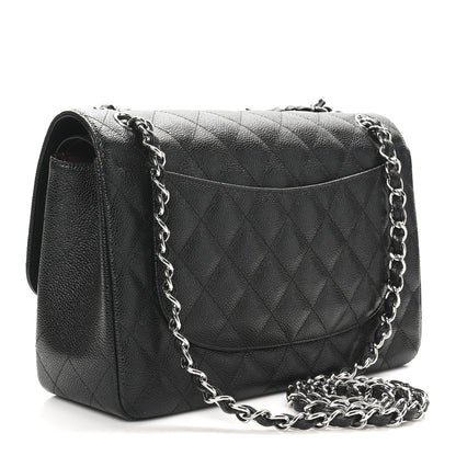 Chanel Caviar Quilted Jumbo Double Flap Black 3 of 11