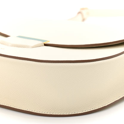 Celine Grained Calfskin Medium Trotteur White 10 of 10
