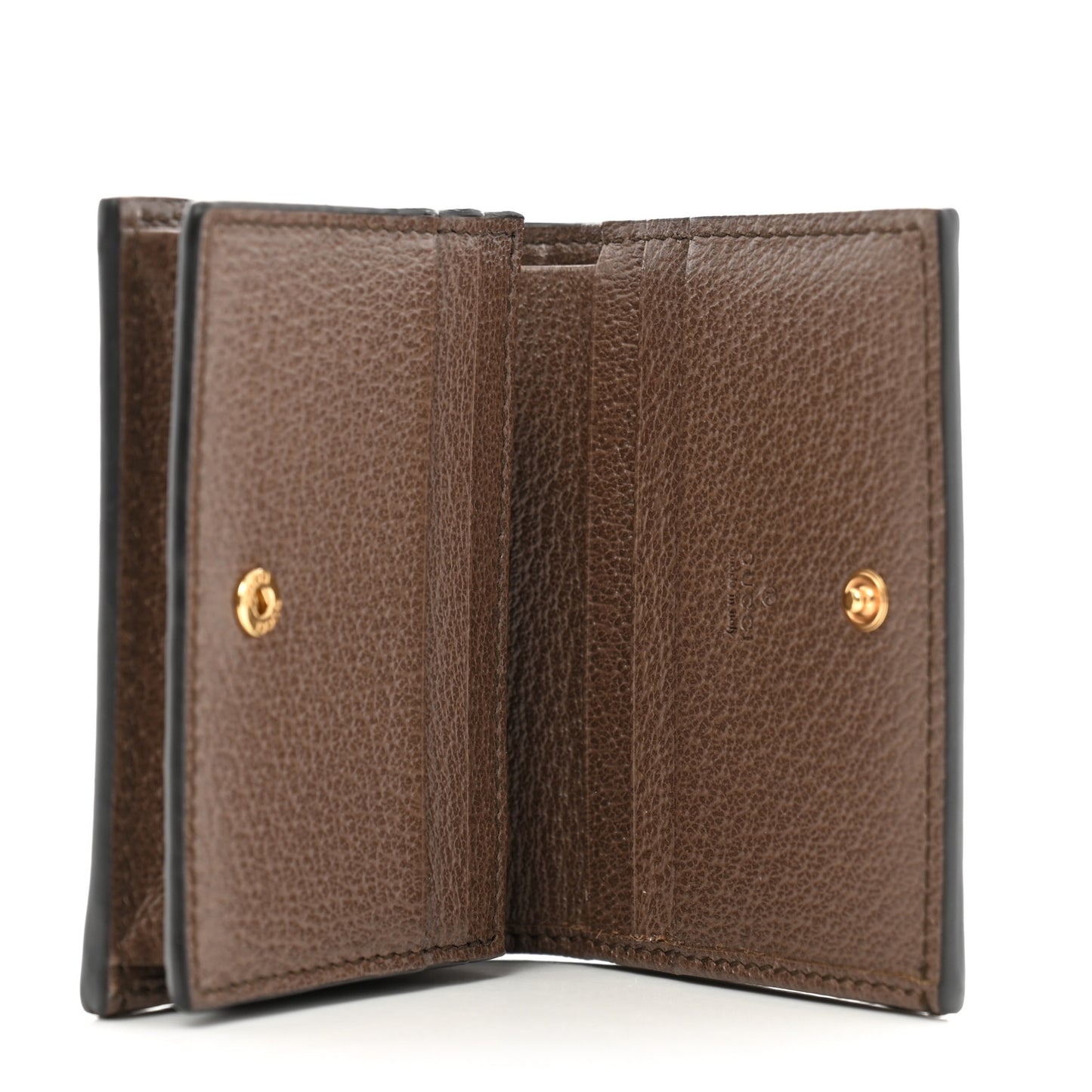 GG Supreme Monogram Web Ophidia Card Case Beige New Acero