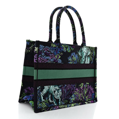 Christian Dior Canvas Embroidered Medium Toile de Jouy Voyage Book Tote Blue Multicolor 3 of 12