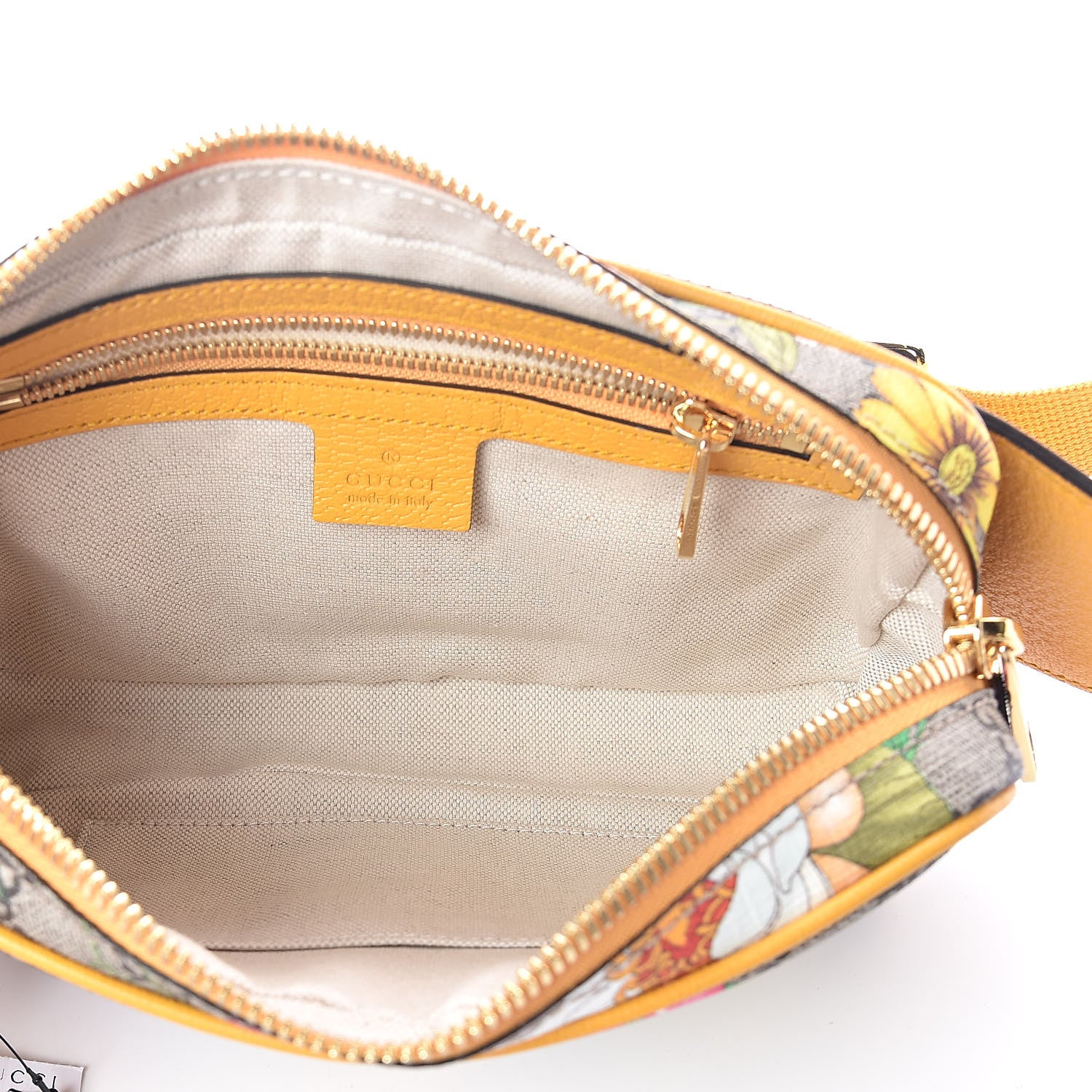 Gucci GG Supreme Monogram Flora Medium Ophidia Belt Bag Beige Multicolor Crop 5 of 7