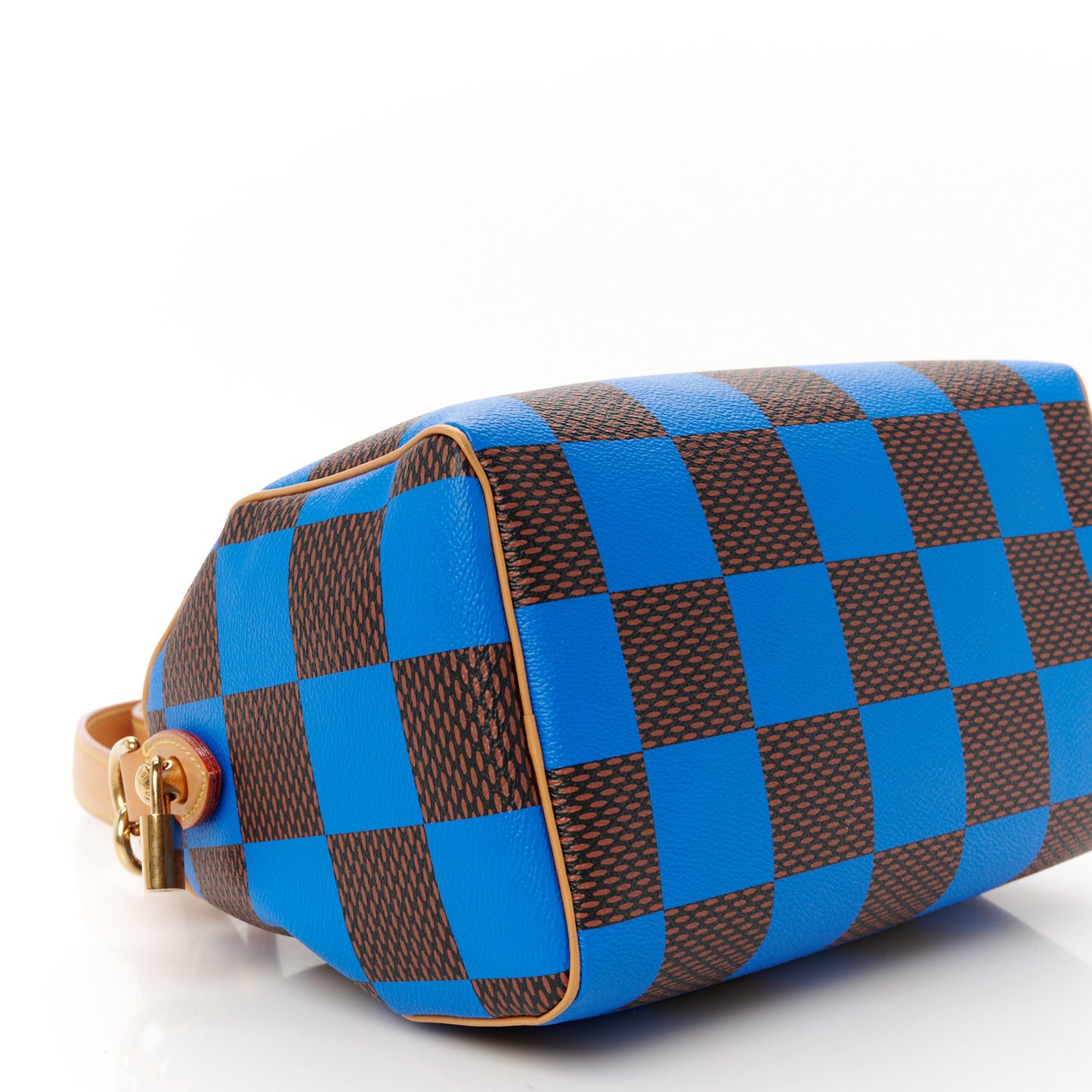 Damier Pop Speedy Bandouliere 25 Blue