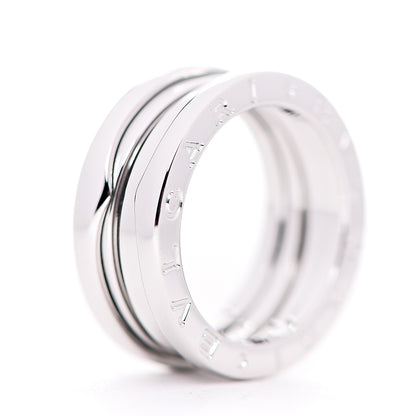 Bulgari 18K White Gold B.Zero1 Two-Band Ring 50 5.25 3 of 4