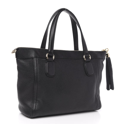 Gucci Pebbled Calfskin Small Soho Top Handle Bag Black 3 of 9