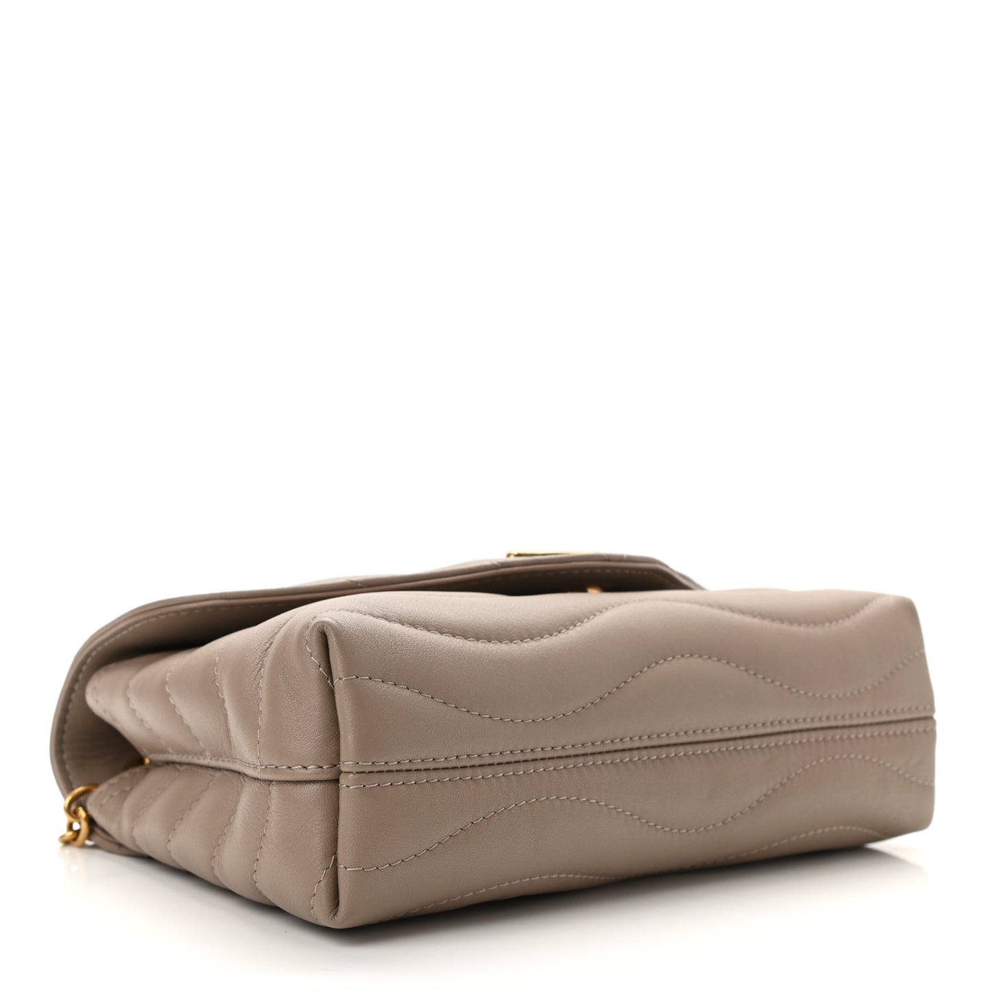 Calfskin LV New Wave Chain Bag Taupe