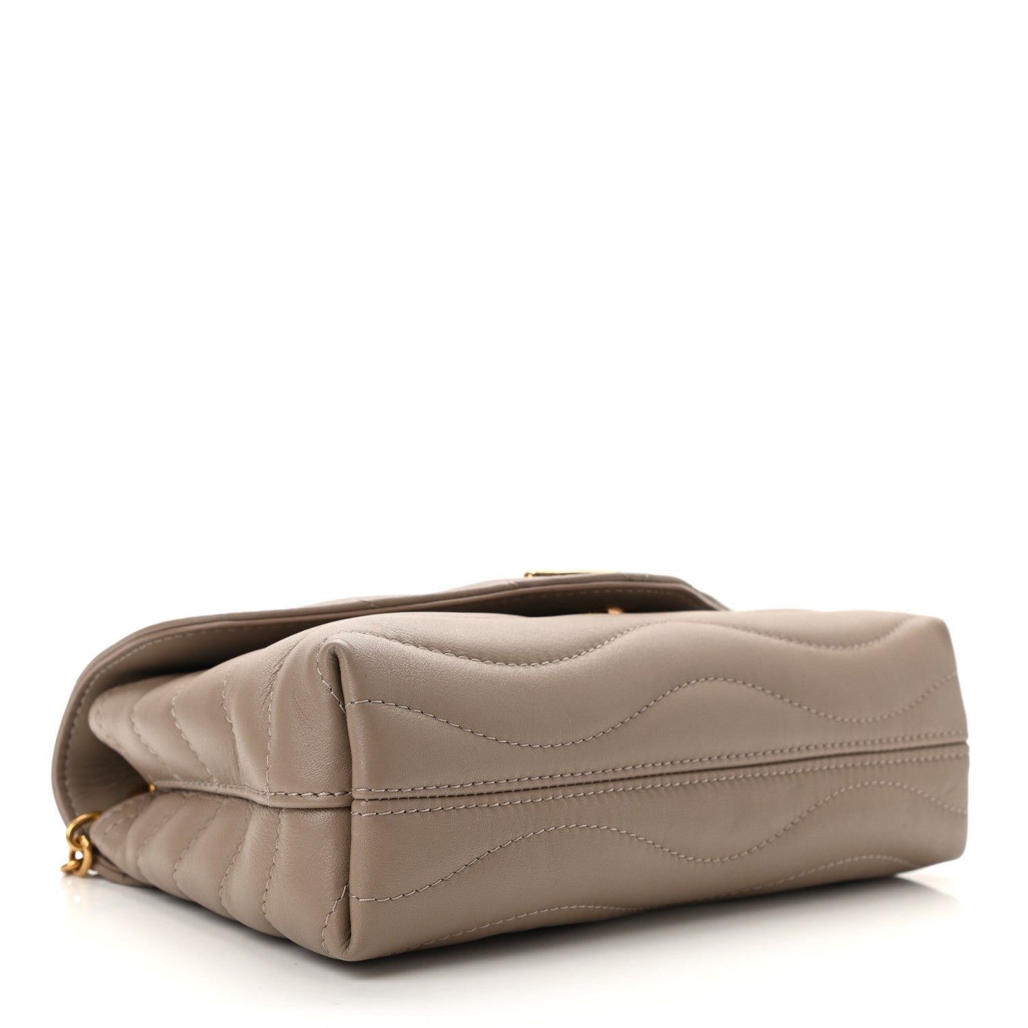 Louis Vuitton Calfskin LV New Wave Chain Bag Taupe 4 of 9